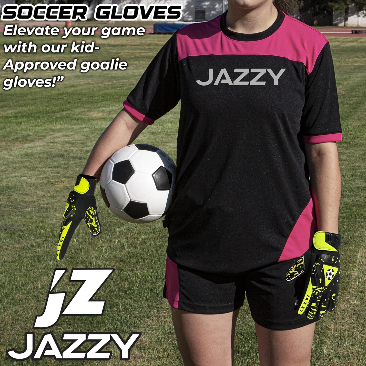 Youth Goalie Gloves with Enhanced Double Wrist Protection - Ultimate Performance and Comfort