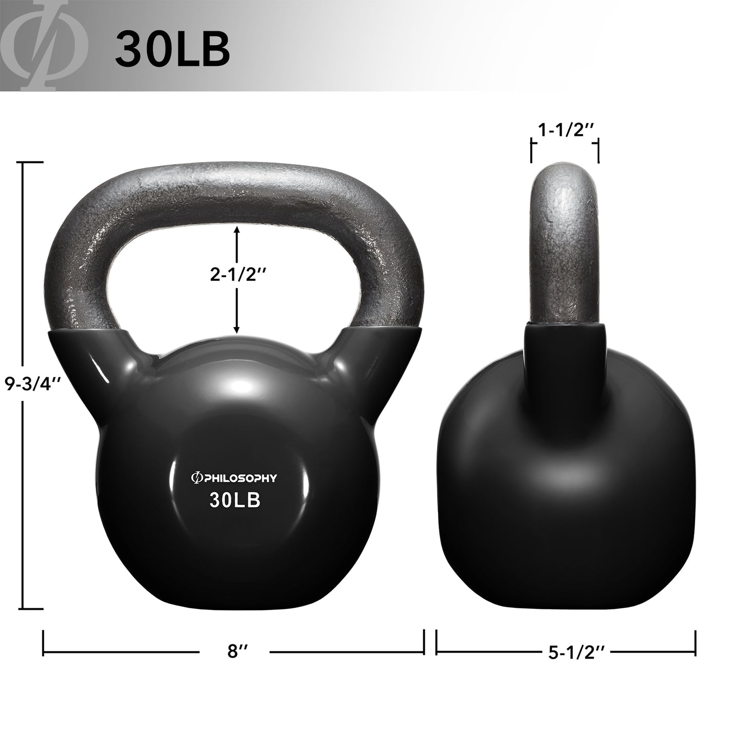 Versatile Vinyl Coated Cast Iron Kettlebells - 5 to 50 Pounds for Ultimate Strength Training
