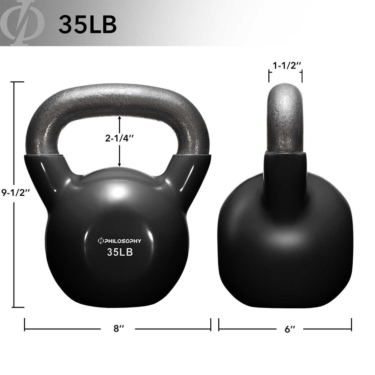 Versatile Vinyl Coated Cast Iron Kettlebells - 5 to 50 Pounds for Ultimate Strength Training