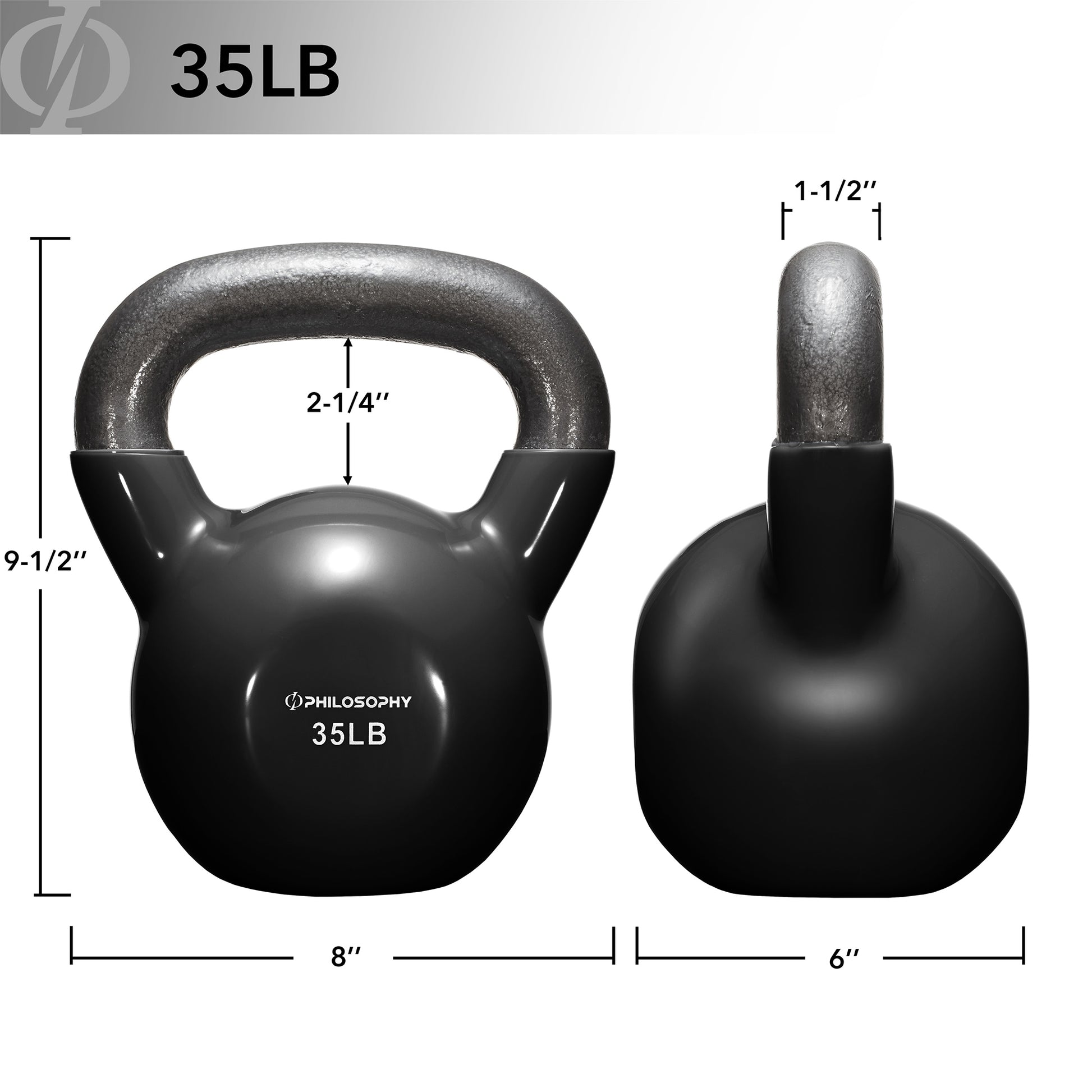 Versatile Vinyl Coated Cast Iron Kettlebells - 5 to 50 Pounds for Ultimate Strength Training