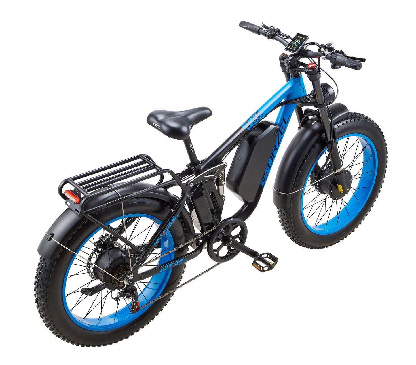 Powerful 3000W Electric Mountain Bike for Adults - 100 Miles Range, 48V 25Ah Battery, All-Terrain 24" Fat Tires