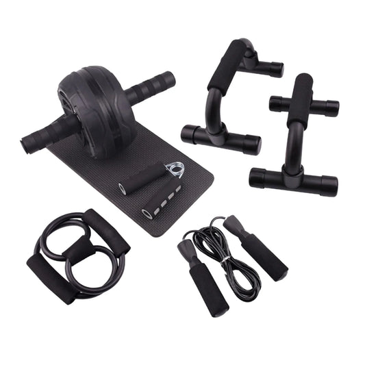 Ultimate Abs Roller Wheel & Chest Expander Set - Home Gym Fitness Equipment for Total Body Workout