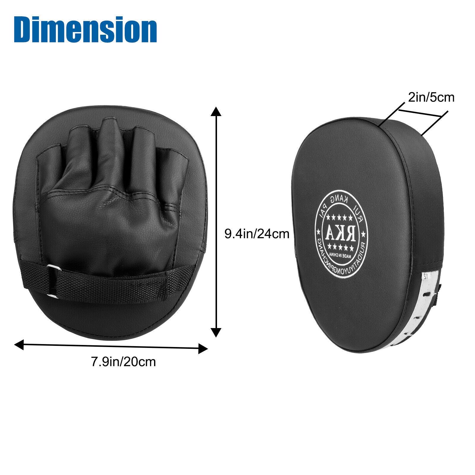 Professional Boxing and MMA Focus Pads - PU Leather Target Mitts for Kickboxing Training (2/4 Pieces)