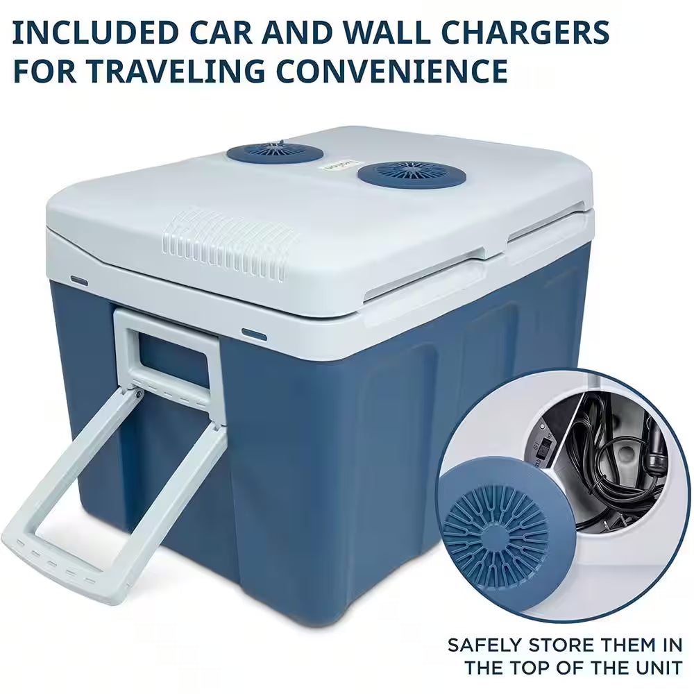 45L Electric Thermoelectric Cooler - 12V Car Fridge for Ultimate On-the-Go Refreshment