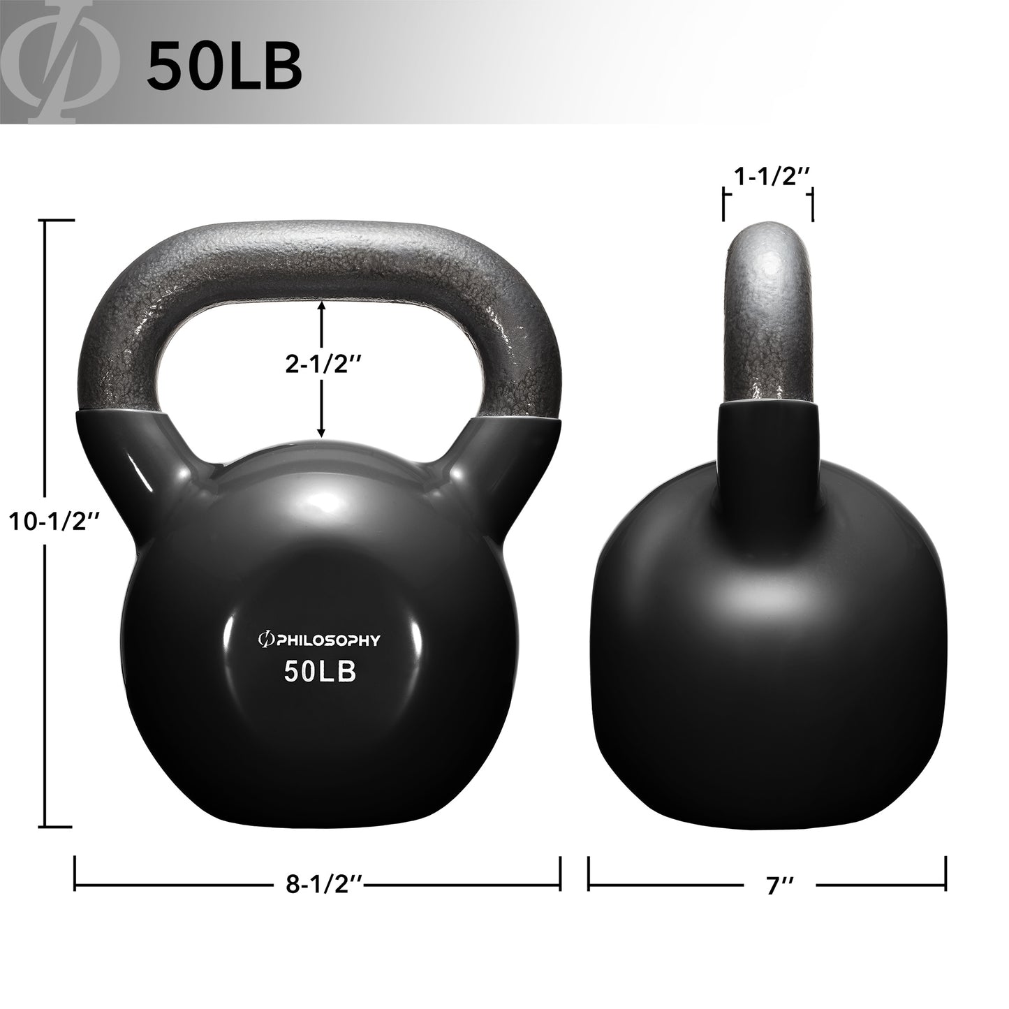 Versatile Vinyl Coated Cast Iron Kettlebells - 5 to 50 Pounds for Ultimate Strength Training