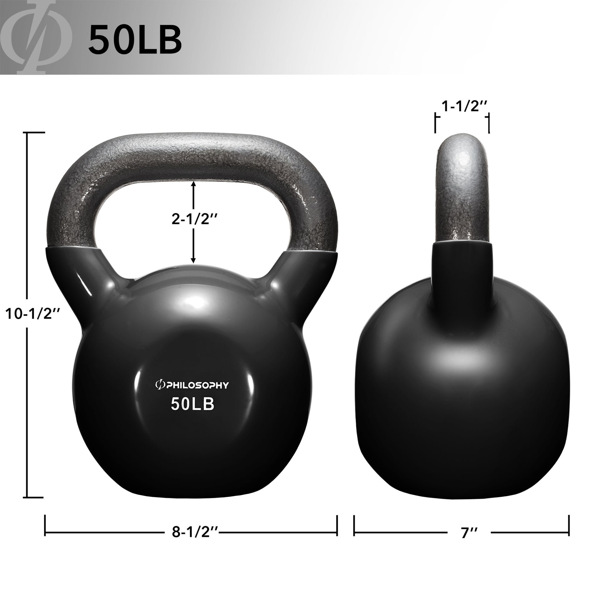 Versatile Vinyl Coated Cast Iron Kettlebells - 5 to 50 Pounds for Ultimate Strength Training