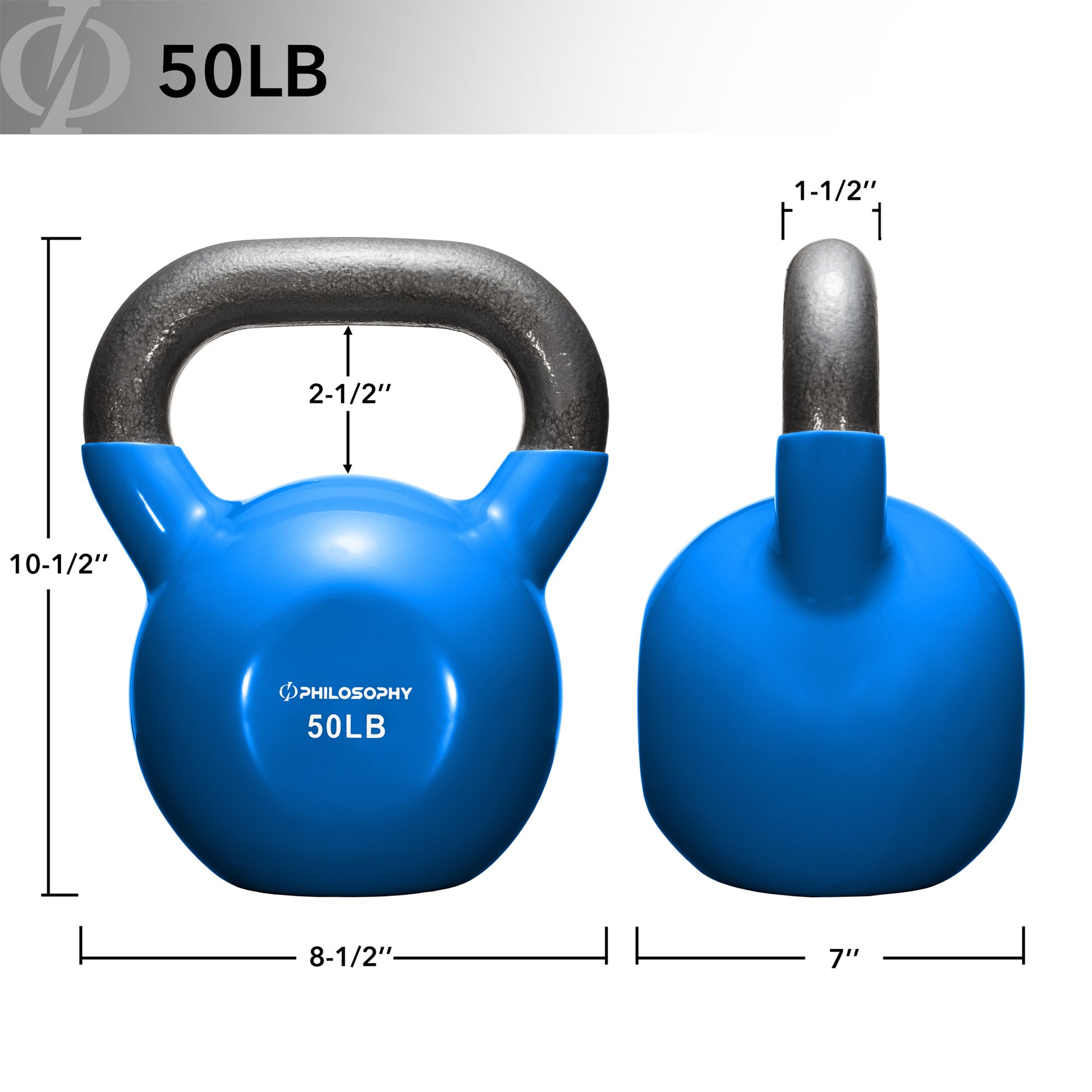 Versatile Vinyl Coated Cast Iron Kettlebells - 5 to 50 Pounds for Ultimate Strength Training