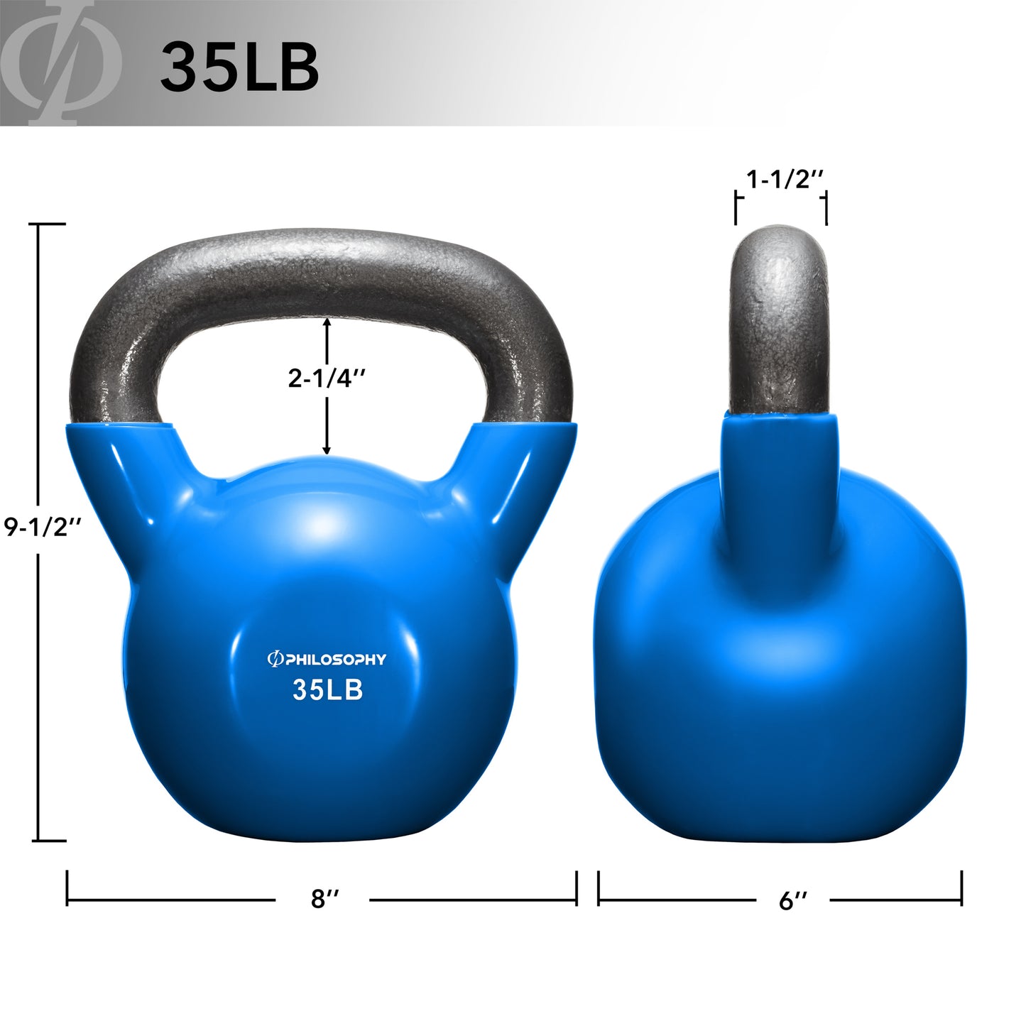 Versatile Vinyl Coated Cast Iron Kettlebells - 5 to 50 Pounds for Ultimate Strength Training