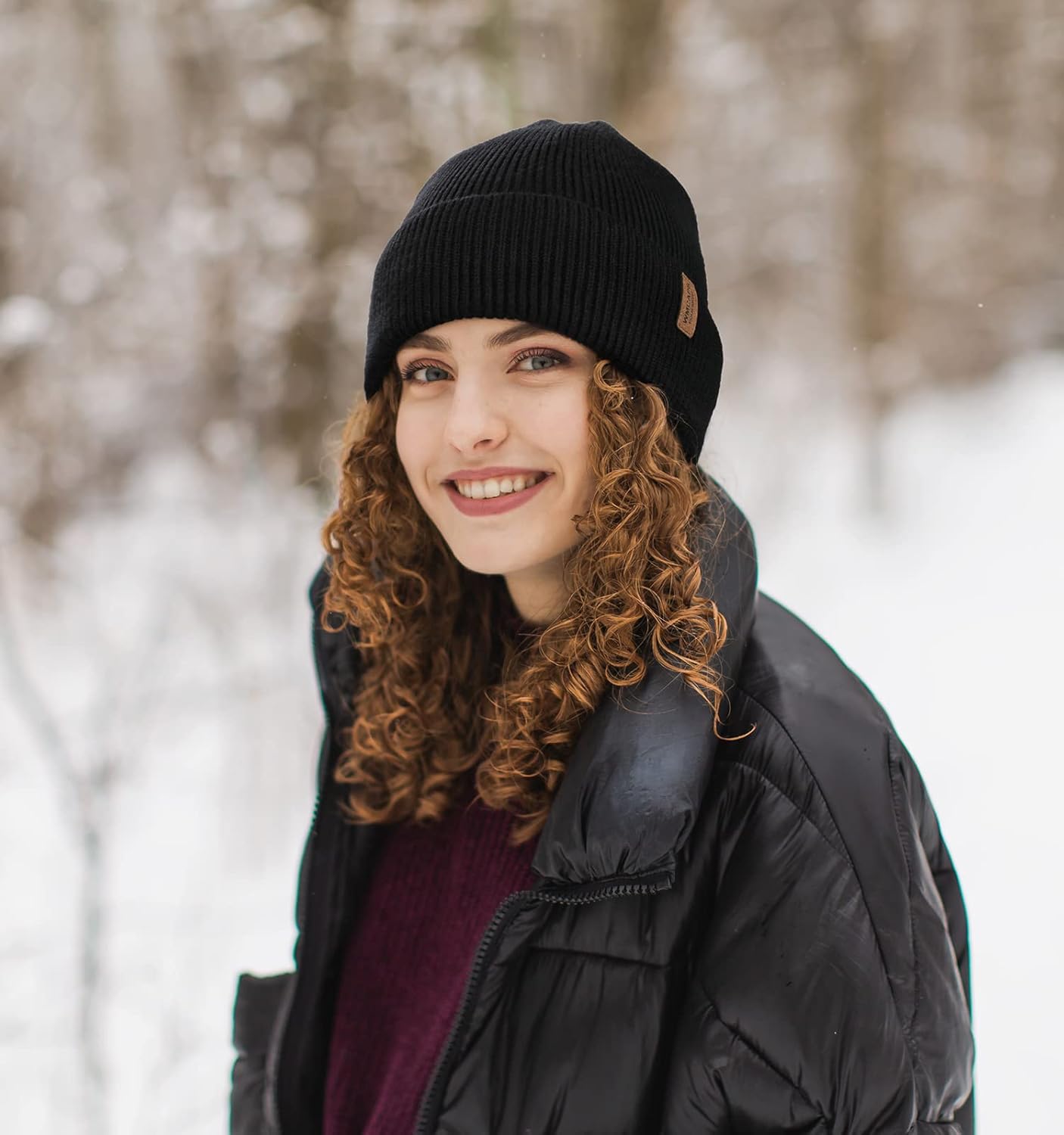 Cozy Fleece-Lined Winter Beanie for Men & Women - Soft Knit Ski Cap with Cuffed Design