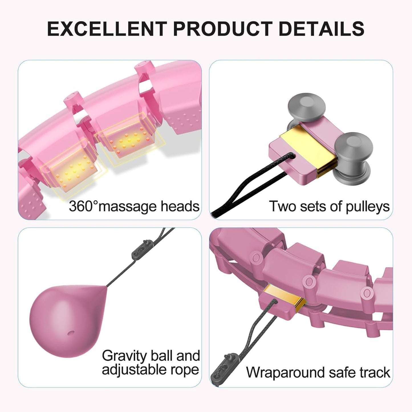 Transform Your Fitness Journey with the 65-Inch Hula Circle Hoops - Perfect for Weight Loss & Beginners!