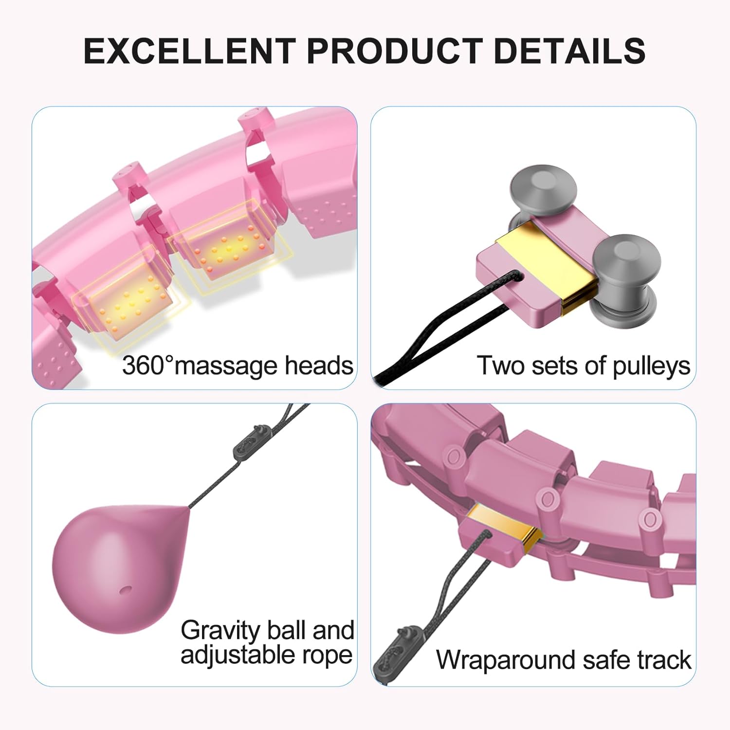 Transform Your Fitness Journey with the 65-Inch Hula Circle Hoops - Perfect for Weight Loss & Beginners!