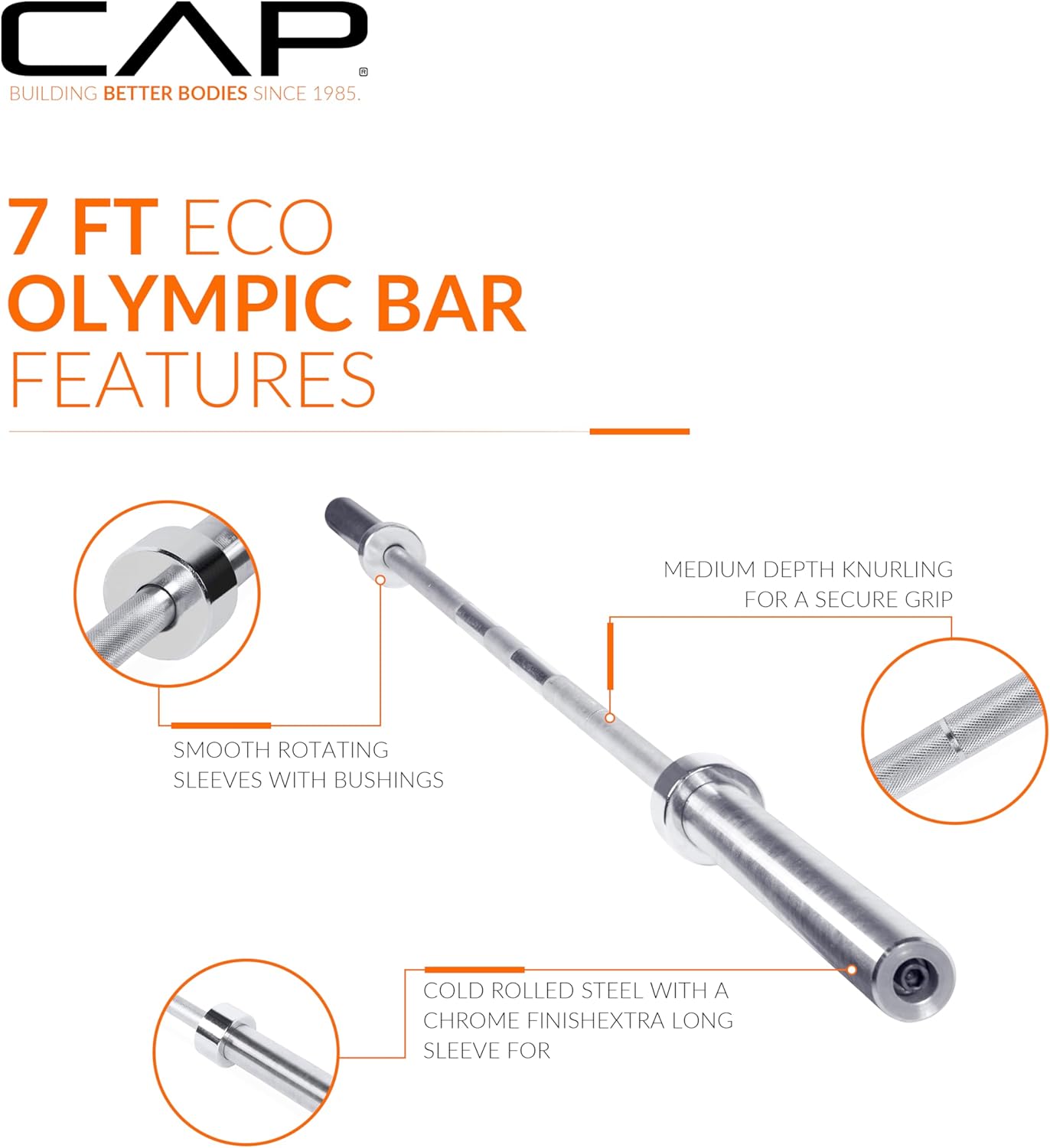 Premium 7 Ft Olympic Barbell Bars - 2-Inch Diameter, Multiple Options Available!