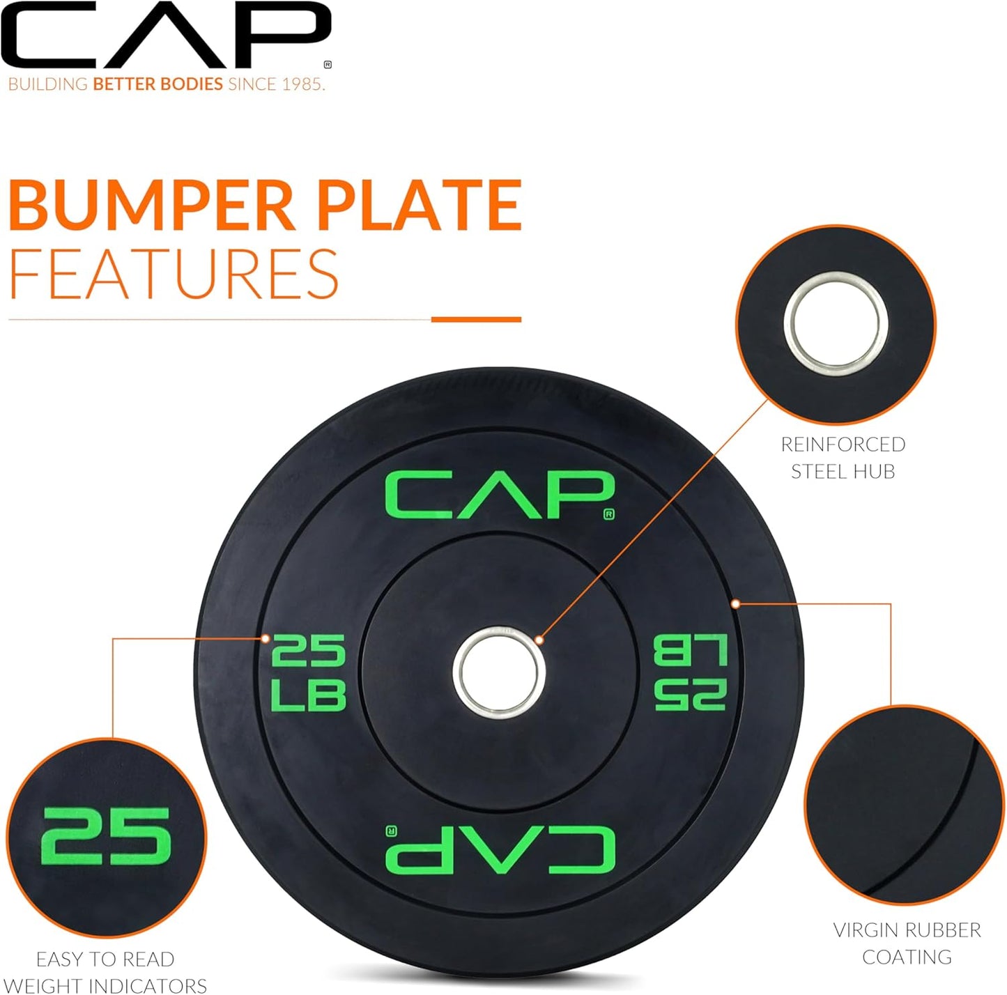 Versatile 2-Inch Olympic Bumper Plate Weight Set - Choose from 100 to 370 Lbs!