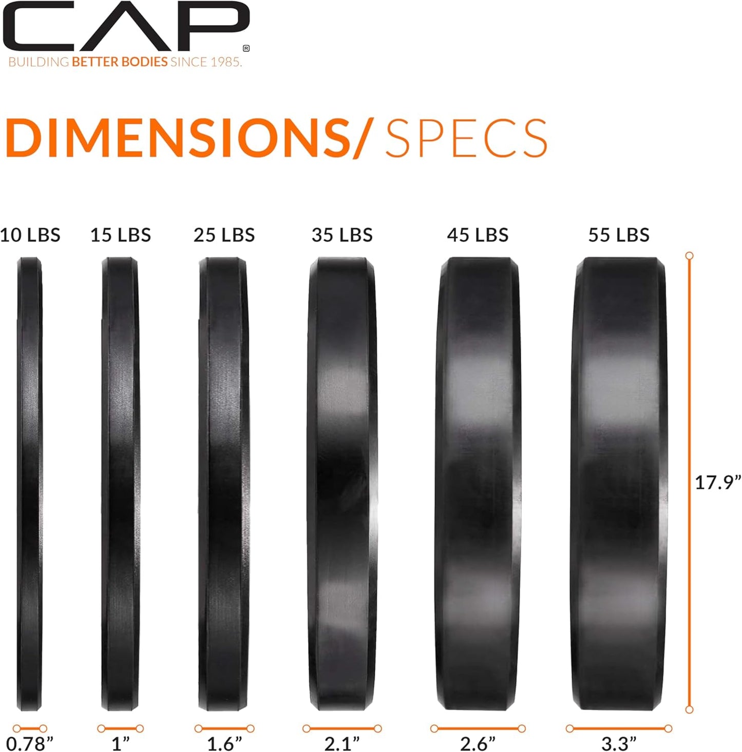 Versatile 2-Inch Olympic Bumper Plate Weight Set - Choose from 100 to 370 Lbs!