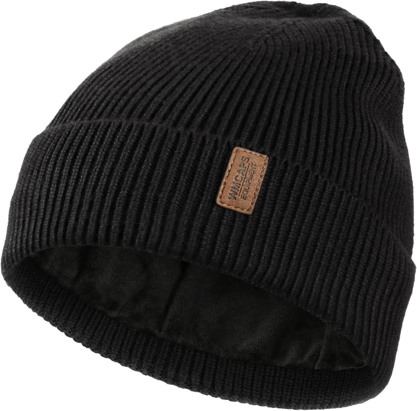 Cozy Fleece-Lined Winter Beanie for Men & Women - Soft Knit Ski Cap with Cuffed Design