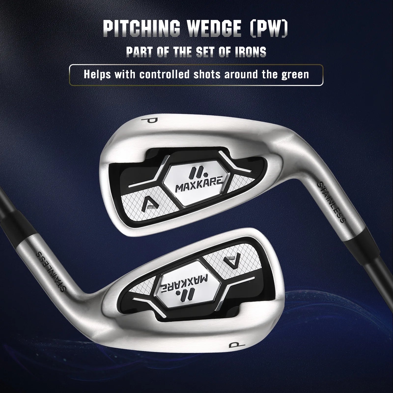 Complete Golf Clubs Set Golf Men'S Regular 9-Piece Complete Set, 3 Head Covers, Stand Bag - Right Hand, Blue