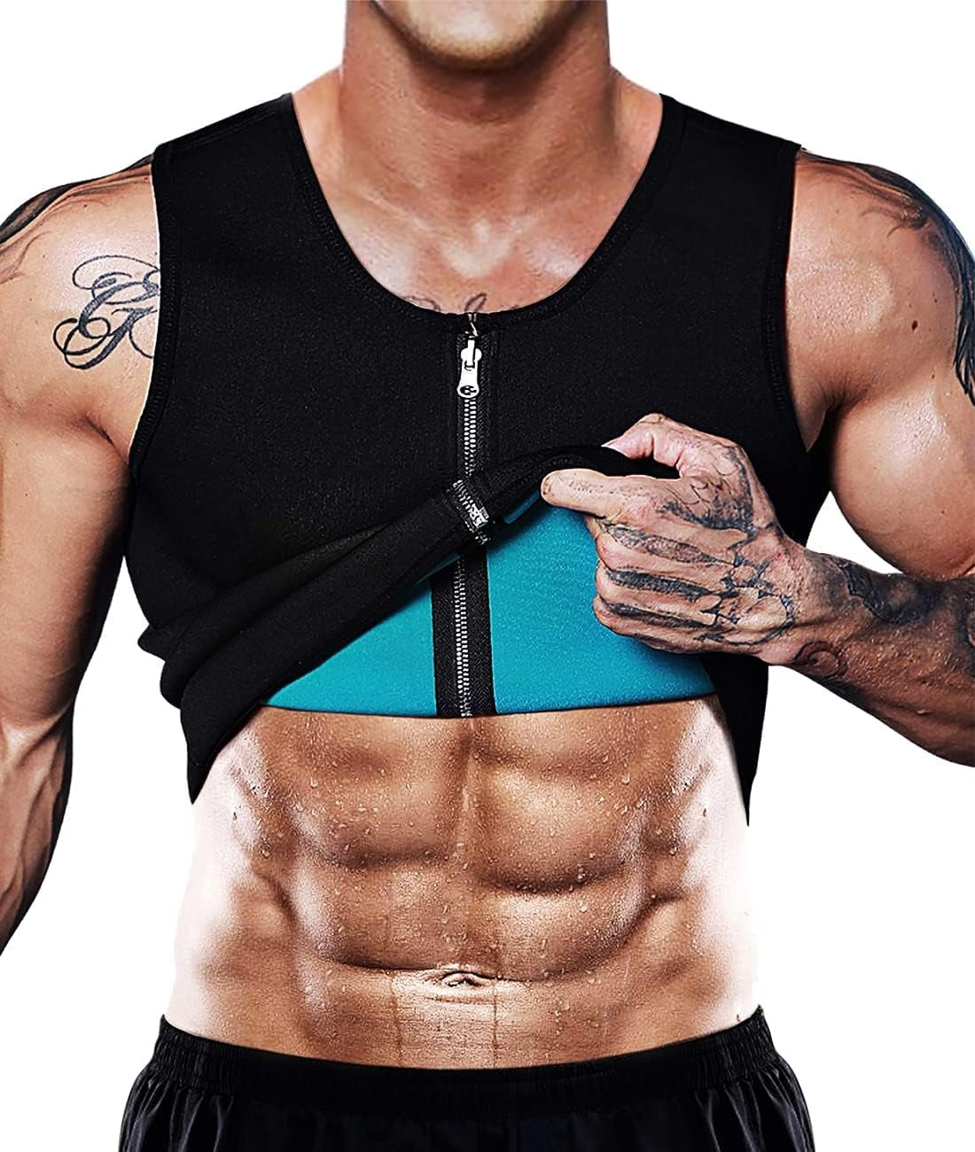 Men's Neoprene Sauna Vest - Hot Sweat Waist Trainer & Slimming Shapewear for Ultimate Workout Performance
