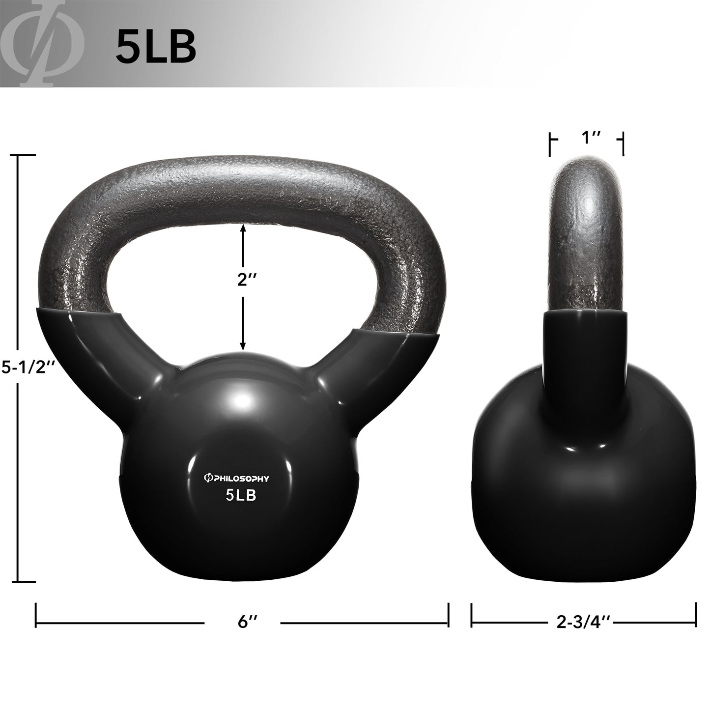 Versatile Vinyl Coated Cast Iron Kettlebells - 5 to 50 Pounds for Ultimate Strength Training