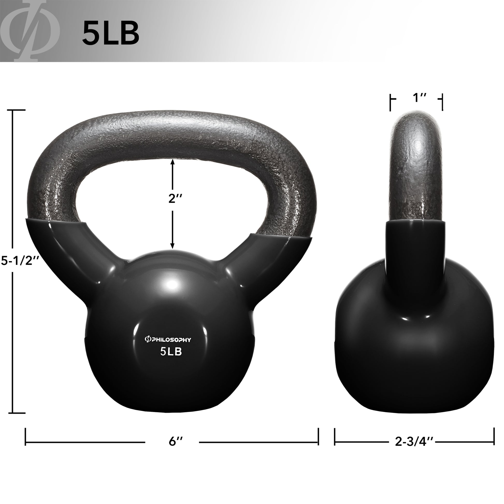 Versatile Vinyl Coated Cast Iron Kettlebells - 5 to 50 Pounds for Ultimate Strength Training