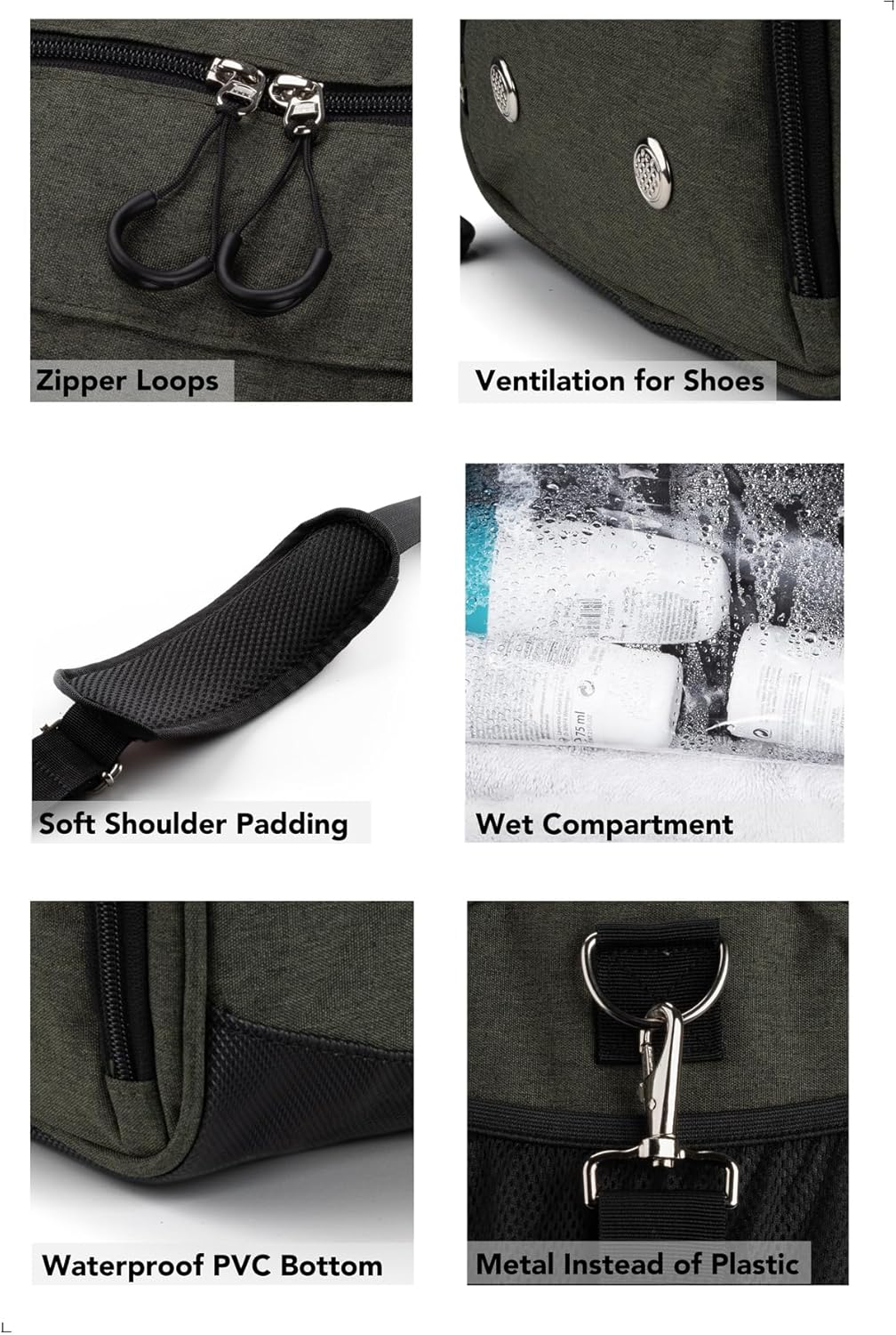 ® Gym Bag for Men & Women with Shoe & Wet Compartment - Duffle Bag for Travel, Sports, Fitness & Workout