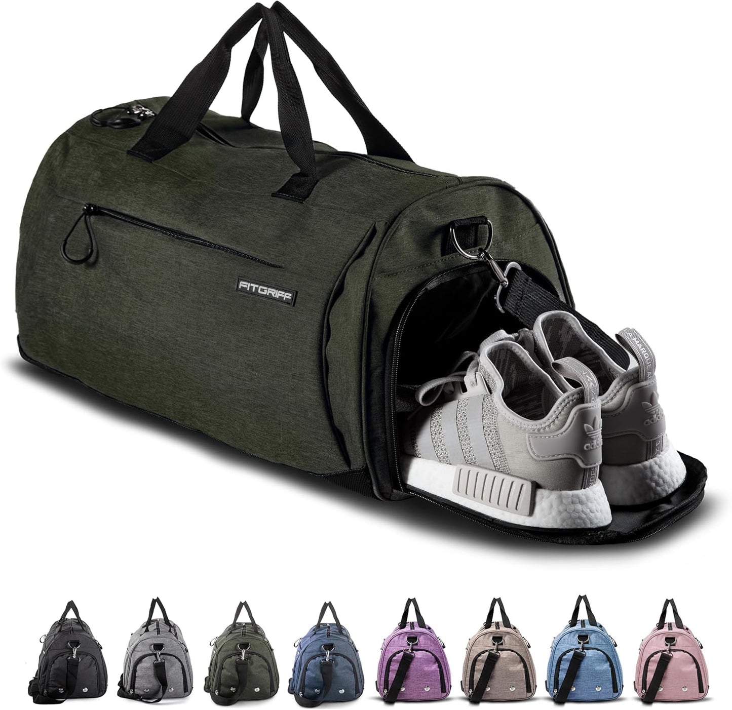 ® Gym Bag for Men & Women with Shoe & Wet Compartment - Duffle Bag for Travel, Sports, Fitness & Workout
