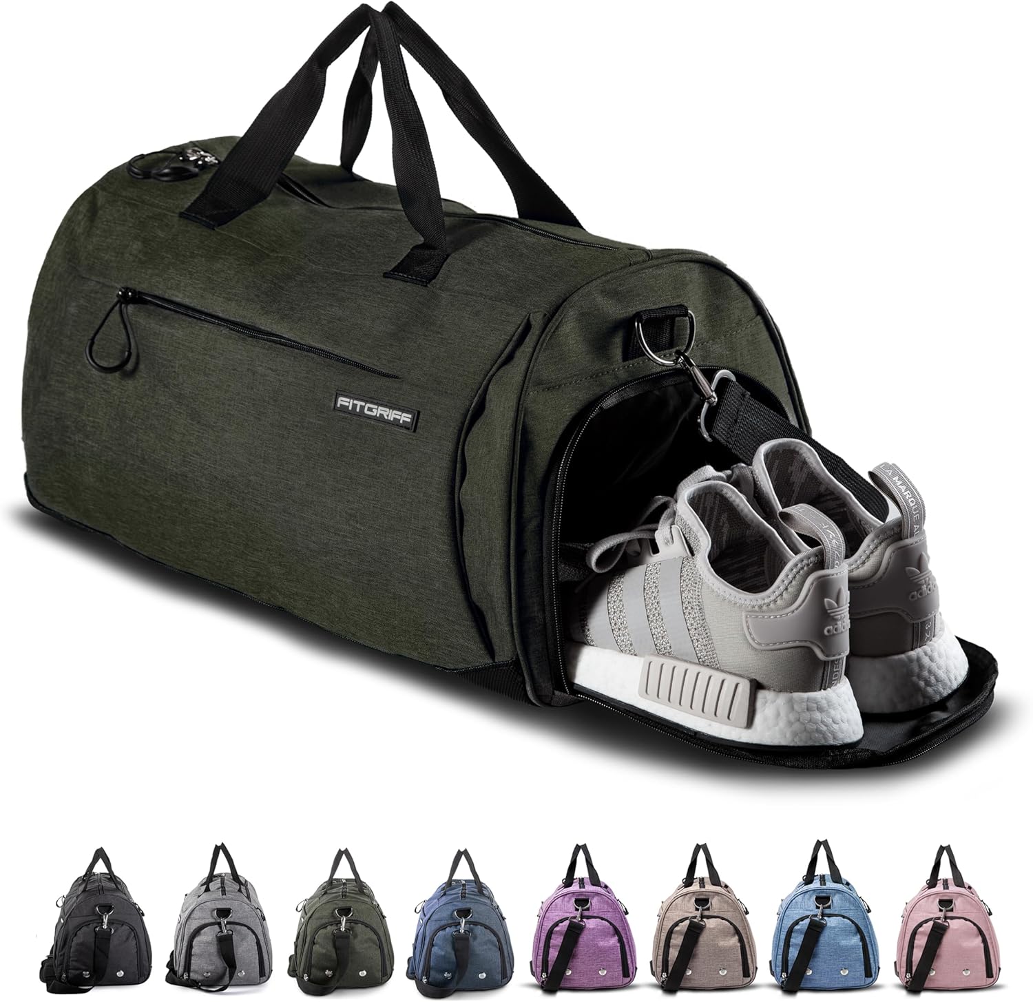 ® Gym Bag for Men & Women with Shoe & Wet Compartment - Duffle Bag for Travel, Sports, Fitness & Workout