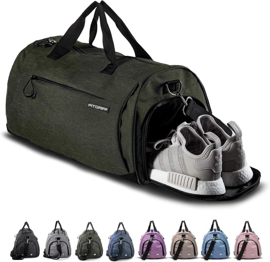 ® Gym Bag for Men & Women with Shoe & Wet Compartment - Duffle Bag for Travel, Sports, Fitness & Workout