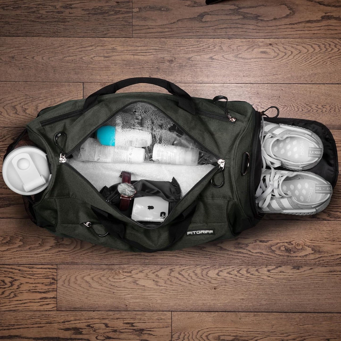 ® Gym Bag for Men & Women with Shoe & Wet Compartment - Duffle Bag for Travel, Sports, Fitness & Workout