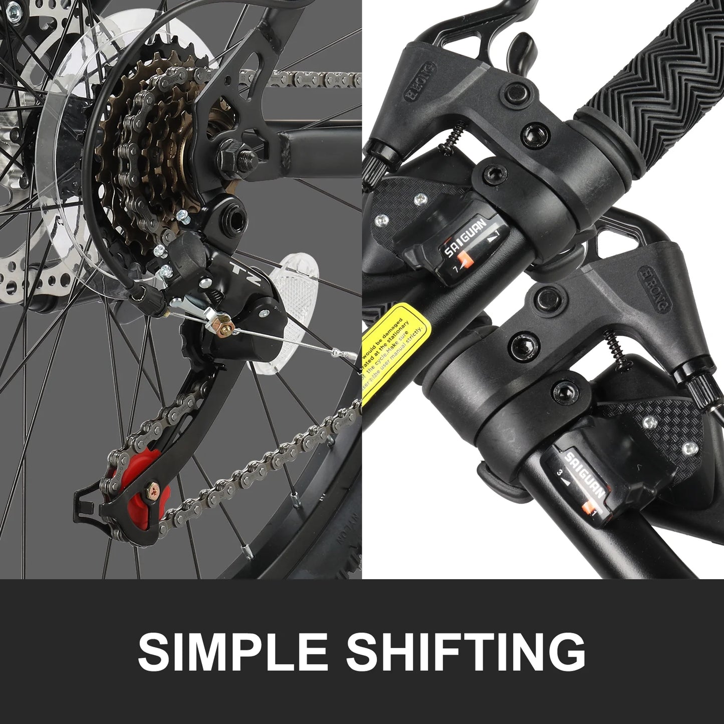 24" Adult Mountain Bike - 21 Speed, Dual Disc Brakes, Stylish Blue Design