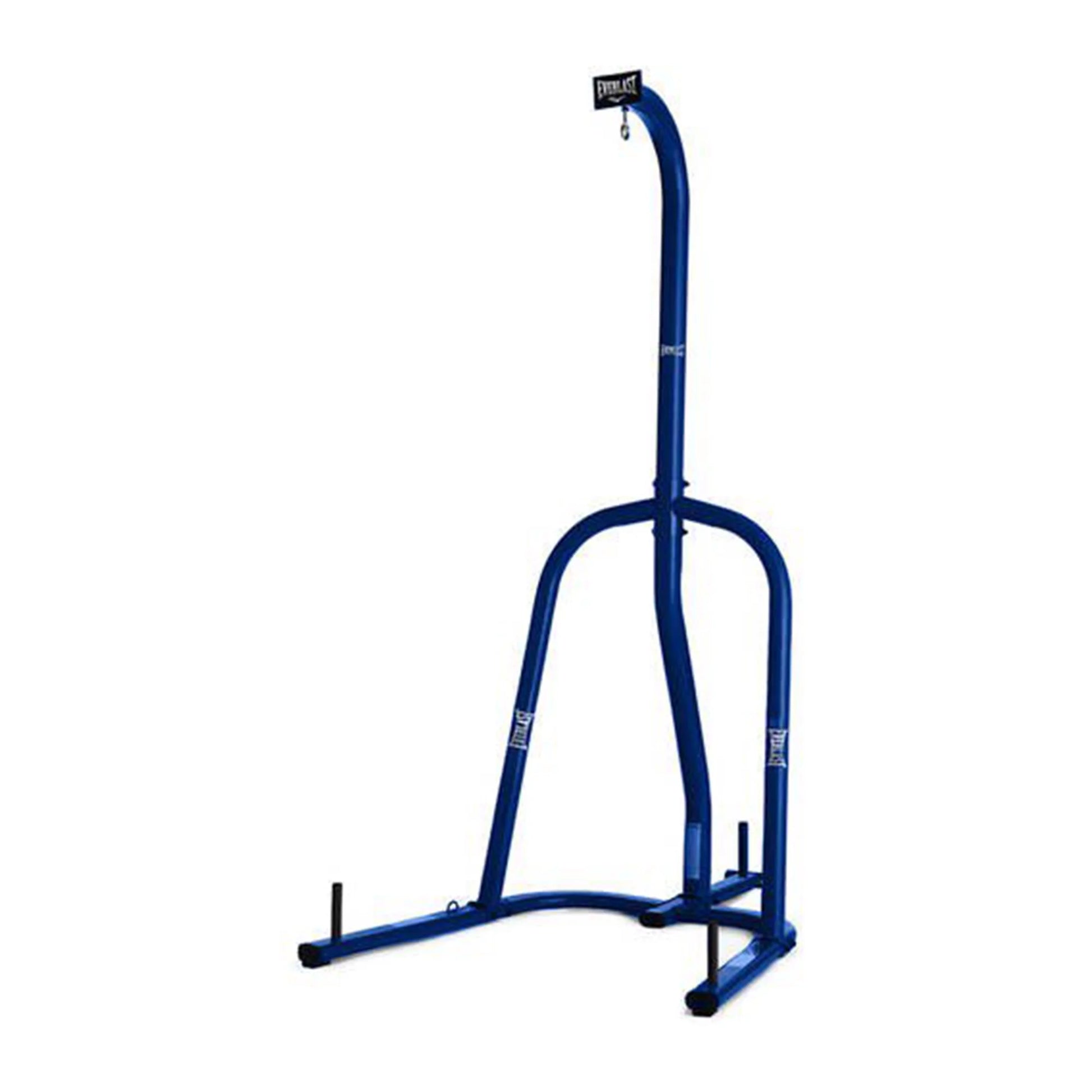 Heavy-Duty Single Station Punching Bag Stand - Durable Powder-Coated Steel, 100 Lb Capacity, Stylish Blue