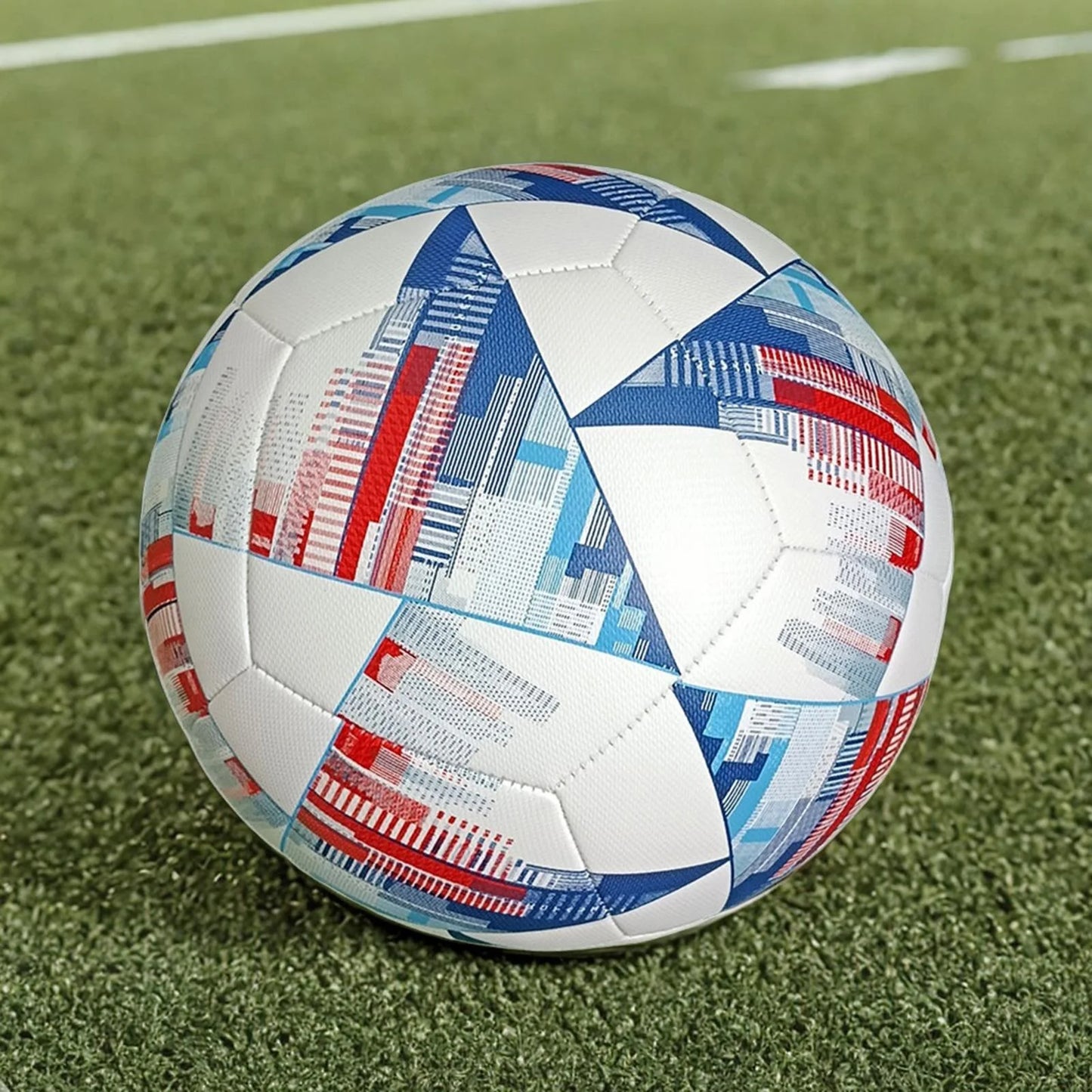 Premium Size 5 Lightweight Soccer Training Ball - Official Match Quality for Games, Competitions, and Schools - Vibrant Multicolor Design