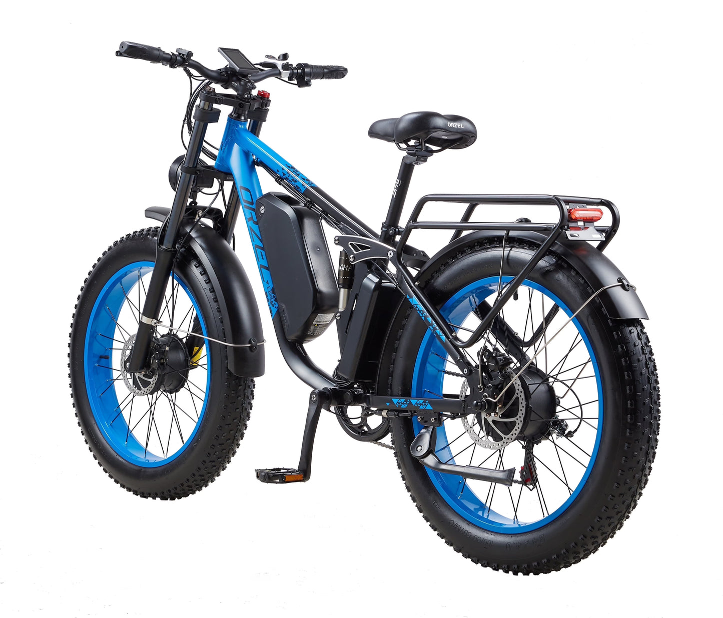 Powerful 3000W Electric Mountain Bike for Adults - 100 Miles Range, 48V 25Ah Battery, All-Terrain 24" Fat Tires