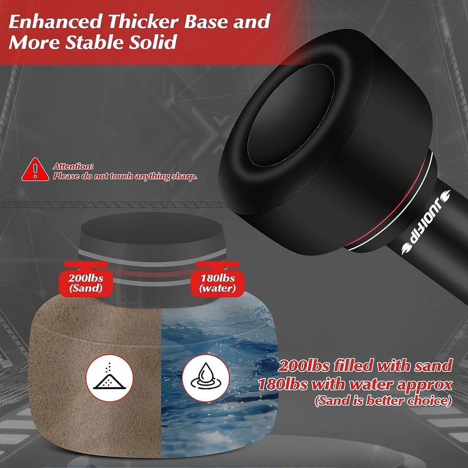 Ultimate Freestanding Heavy Punching Bag Set with Gloves - Red Powerhouse for Home Workouts