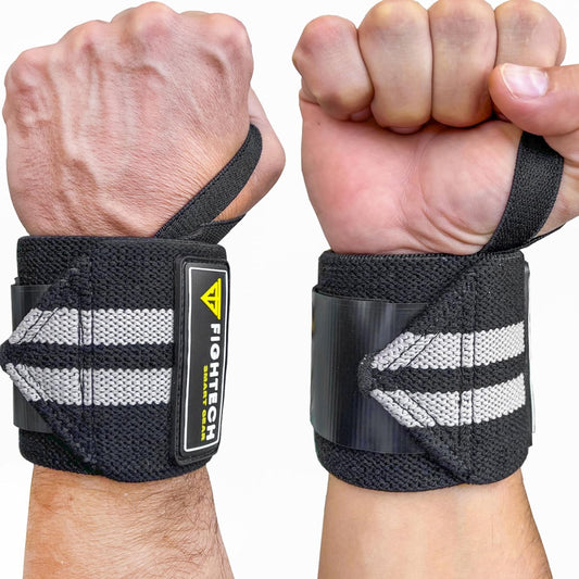 Professional 18-Inch Wrist Wraps for Weightlifting - Ideal for Powerlifting, Strength Training & Bodybuilding (Black)