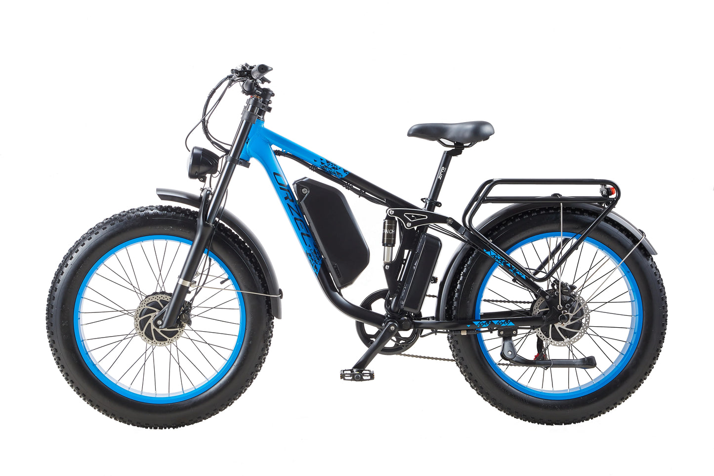Powerful 3000W Electric Mountain Bike for Adults - 100 Miles Range, 48V 25Ah Battery, All-Terrain 24" Fat Tires
