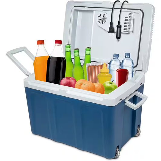 45L Electric Thermoelectric Cooler - 12V Car Fridge for Ultimate On-the-Go Refreshment