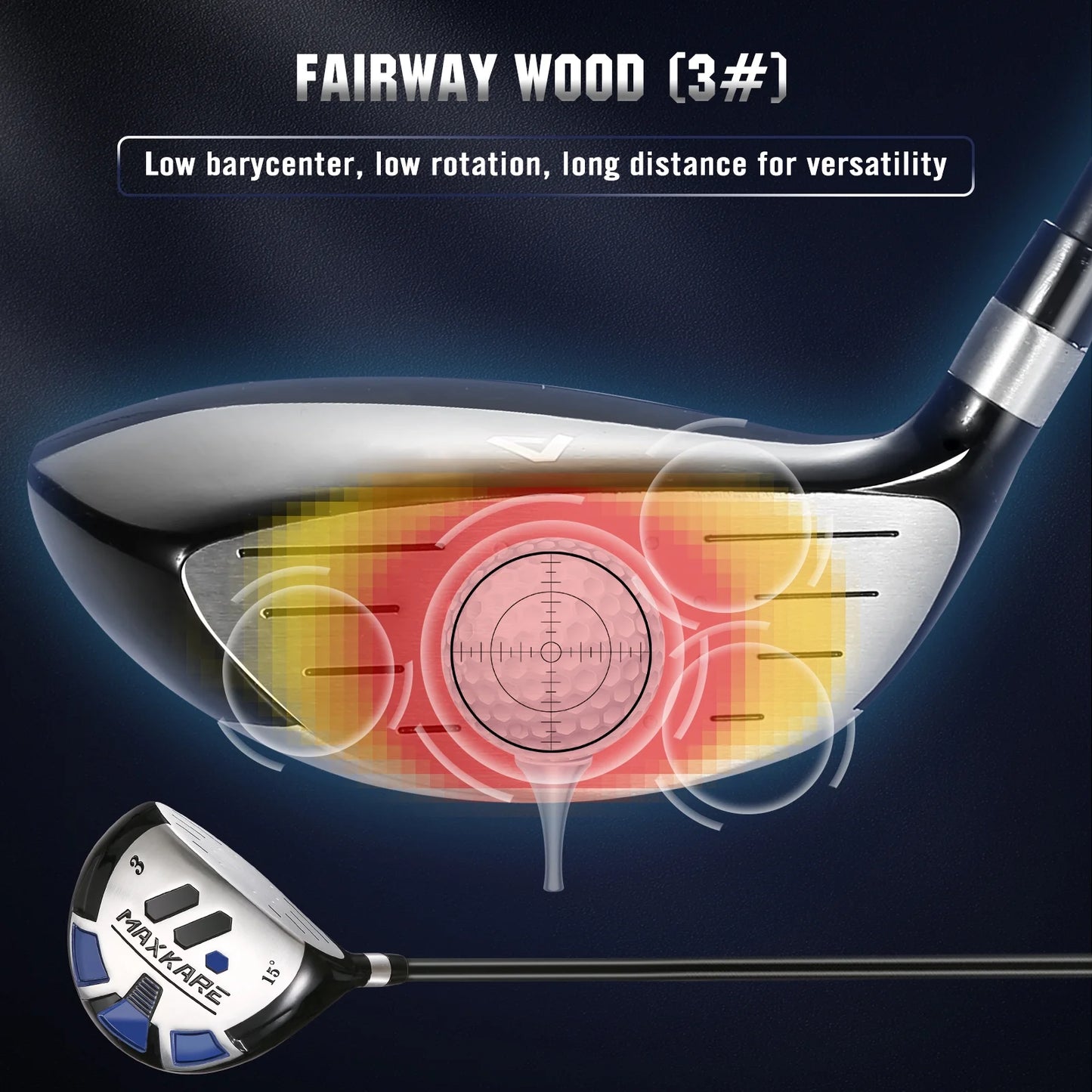 Complete Golf Clubs Set Golf Men'S Regular 9-Piece Complete Set, 3 Head Covers, Stand Bag - Right Hand, Blue