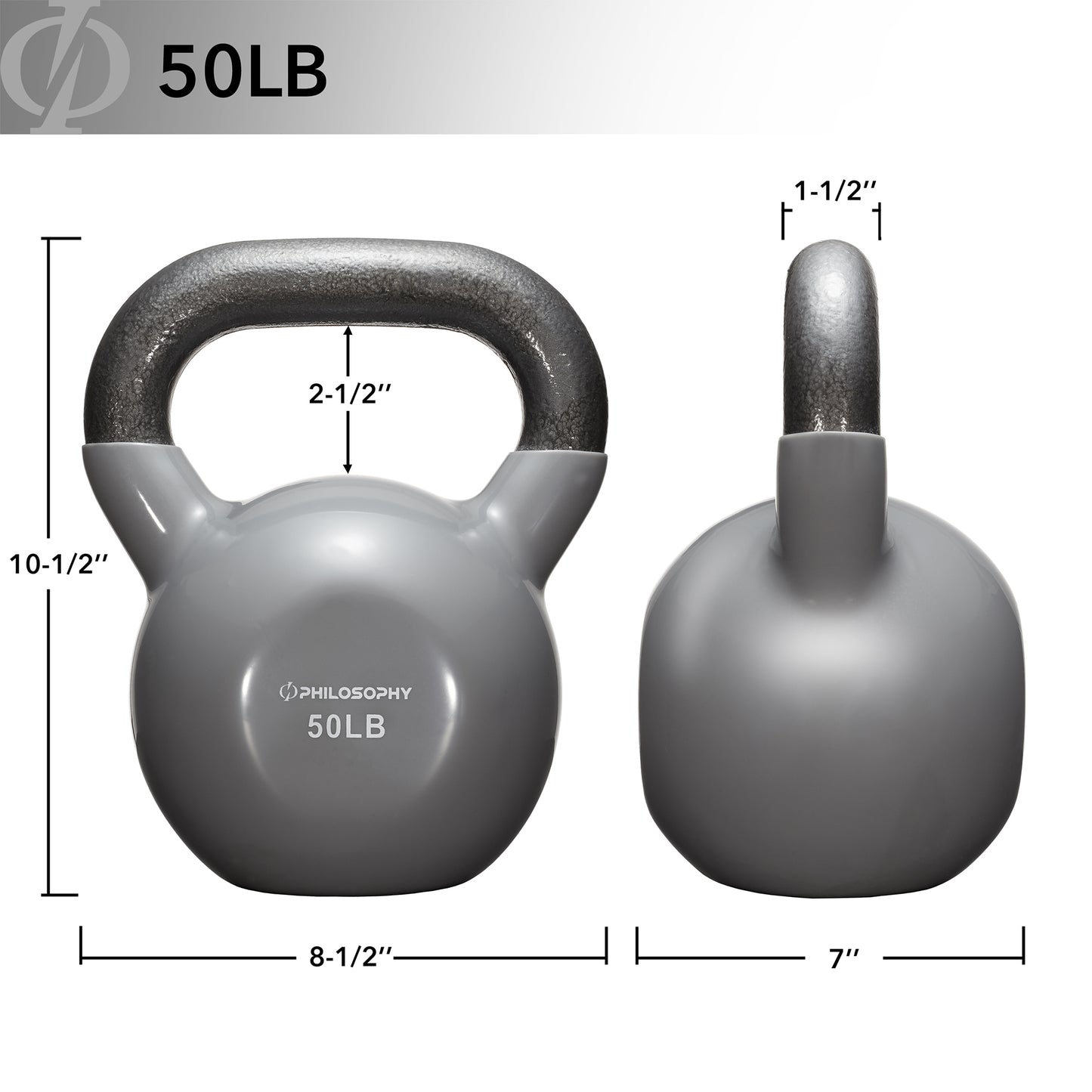 Versatile Vinyl Coated Cast Iron Kettlebells - 5 to 50 Pounds for Ultimate Strength Training