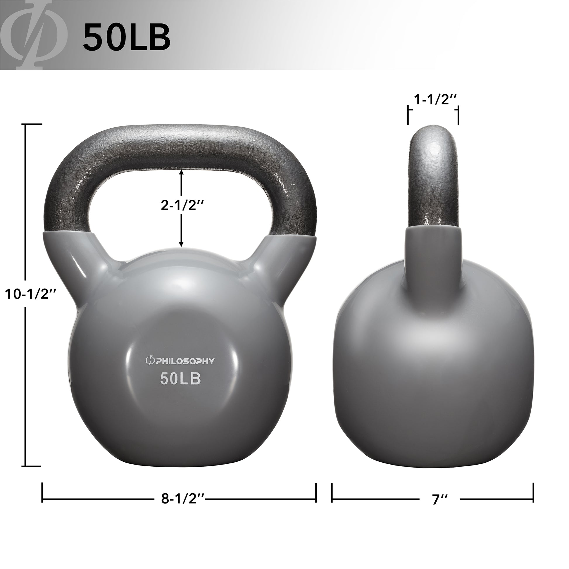 Versatile Vinyl Coated Cast Iron Kettlebells - 5 to 50 Pounds for Ultimate Strength Training