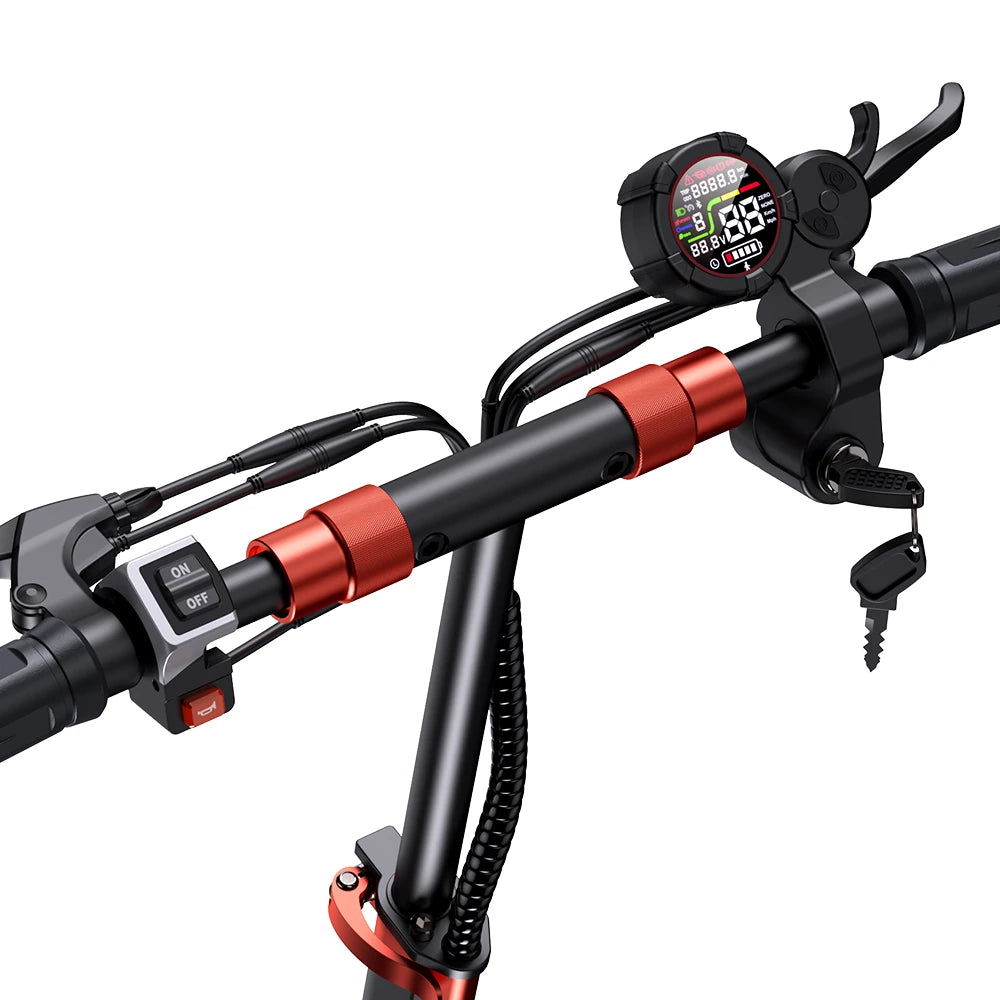 Ix5S Electric Scooter - Powerful 1000W Motor, 15Ah Battery, 60-65KM Range, 11" Folding Moped, Max Load 150Kg - EU Direct